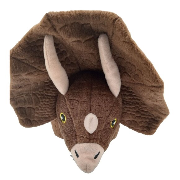 Triceratops Plush Kohls Cares Brown Dinosaur Horns 13 Inch Stuffed Animal Toy - Picture 10 of 12